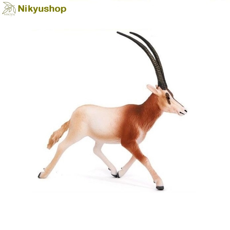 [Nikyushop] Mainan Edukasi Pajangan Animal Figure Miniatur Hewan Rusa Antelope Scimitar Oryx