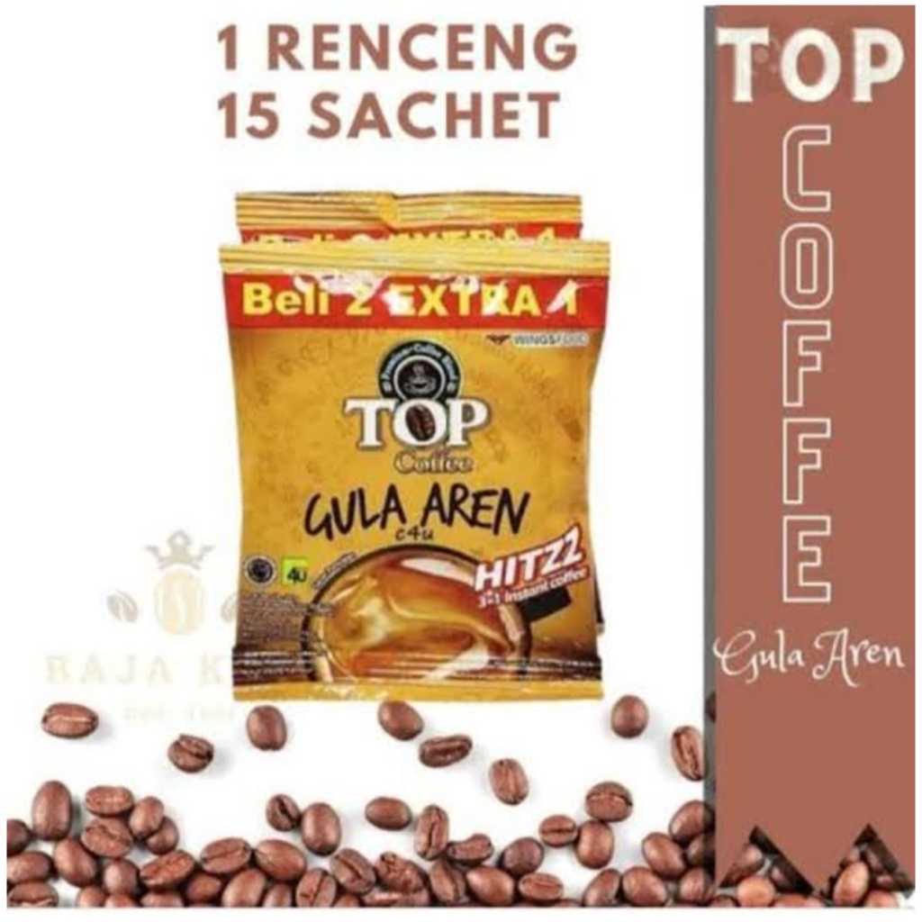 

Top Coffe Gula Aren 1 Renceng Isi 15 Sachet./TOP KOPI ALL VARIAN ISI 10-15 SACHET GULA-AREN CAPPUCCINO MOKACHINNO