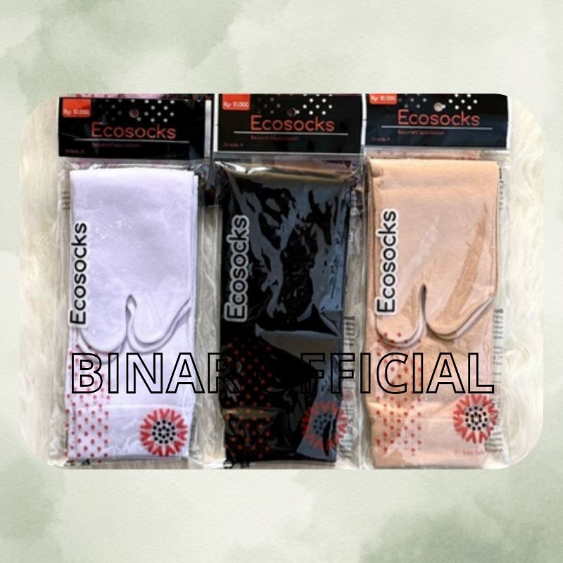 [1 PASANG] TERMURAH Kaos Kaki Soka Ecosocks Kaos Kaki Ekonomis Kaos Kaki Muslimah Kaos Kaki Jempol d