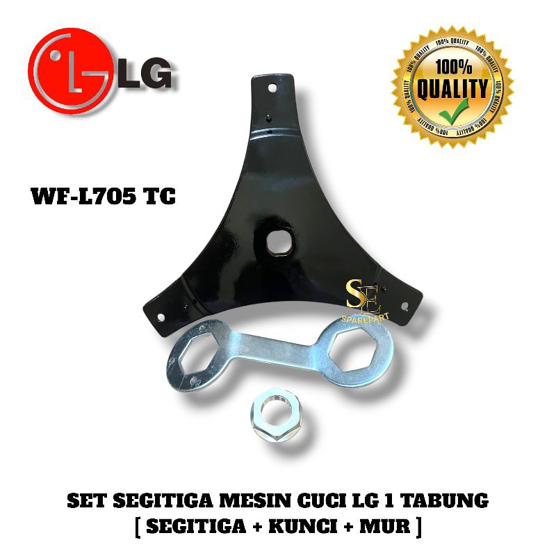 SET SEGITIGA MESIN CUCI LG 1 TABUNG TYPE WF-L705TC QUALITY