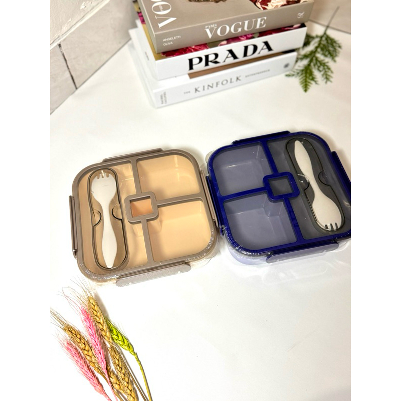 Tempat Makan Tupperware BPA Free Lunch Box Set Tempat Bekal Anak Sekolah Free Sendok