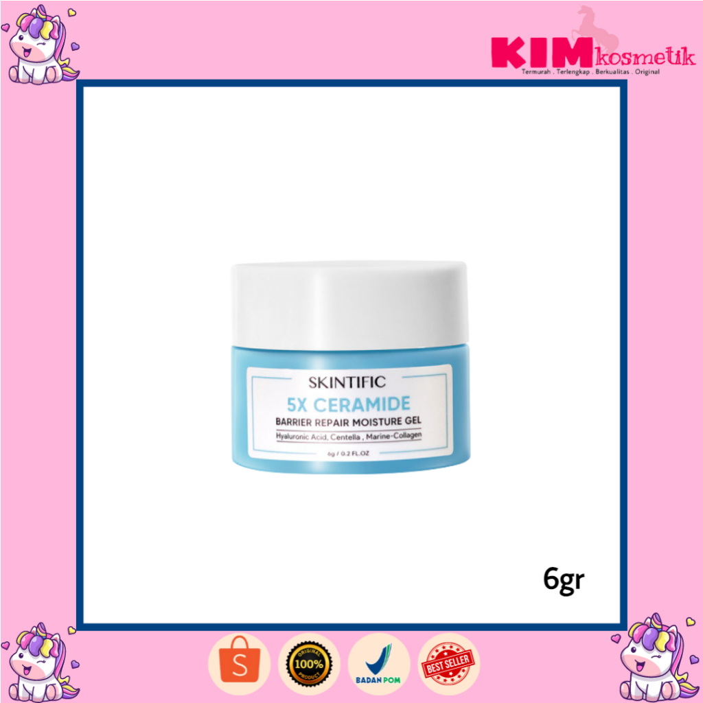 SKINTIFIC 5X (mini) Ceramide Barrier Repair Moisturizer Gel 6Gr (KECIL) ORIGINAL