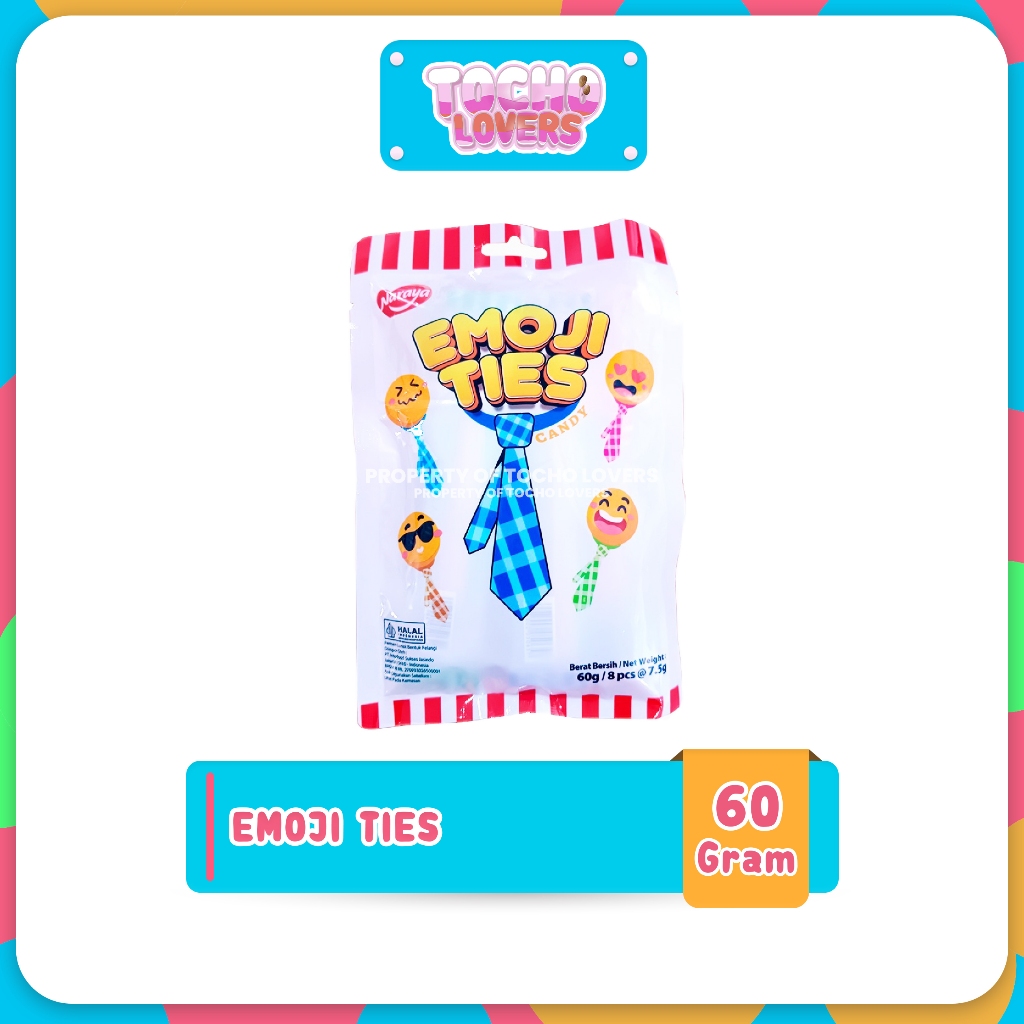 

Naraya Emoji Ties Candy 60gr Permen Lunak Bentuk Pelangi asam manis