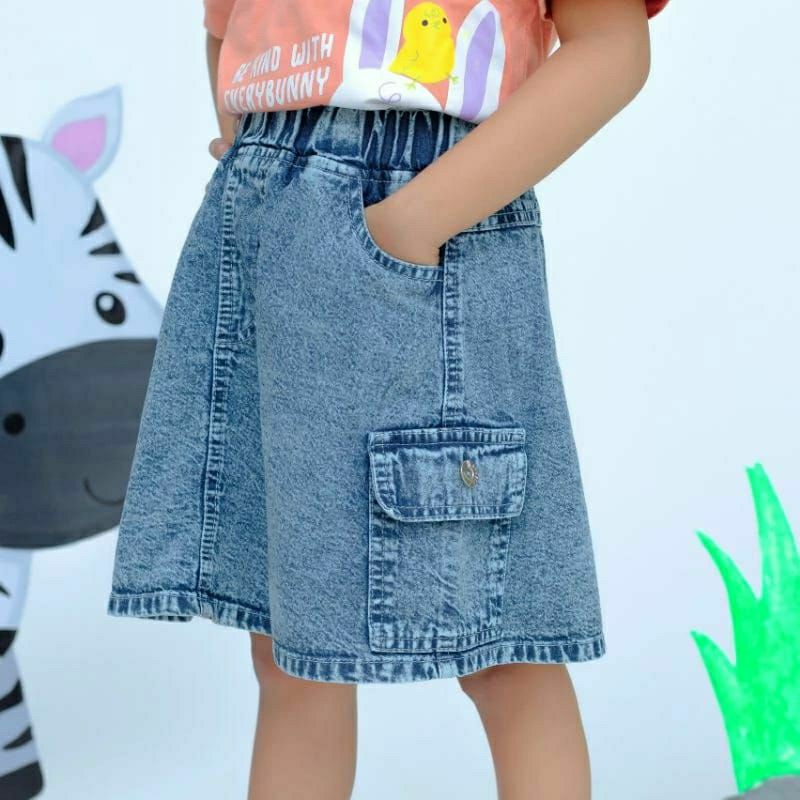 rok jeans cargo anak rok jeans pendek rok cargo pendek rok anak bawahan anak perempuan rok jeans mur