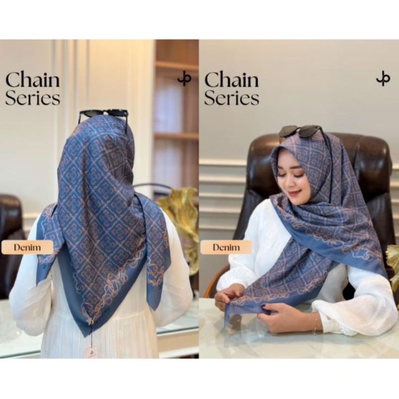 JOURNEY SCARVES CHAIN SERIES / JOURNEY SCARVES - Hijab Segi Empat Chain Series Journey Scarves / Jou