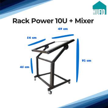 Rak Mixer / Rak Power /  Rak Besi / Rak Aksesoris DJ-9U