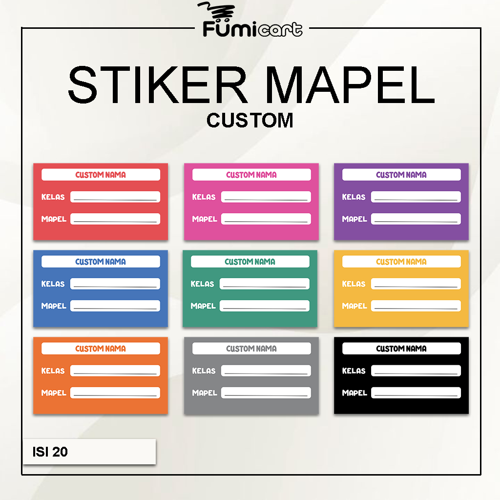 

[FUMICART] Stiker Mapel Custom