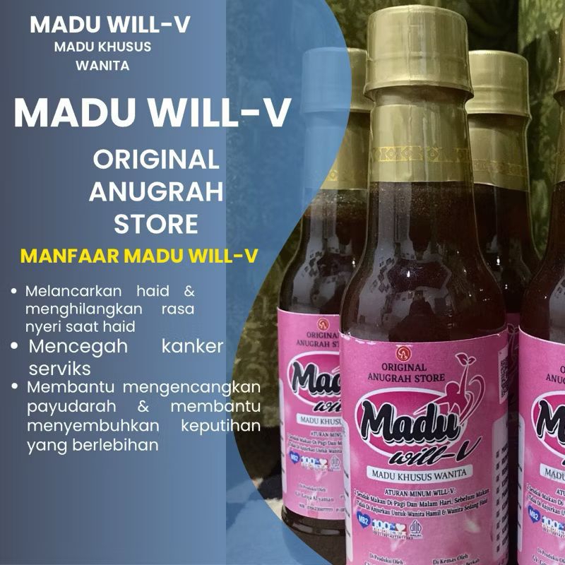 

Anugrah Original Madu Will-V Madu Khusus Wanita 360 gr