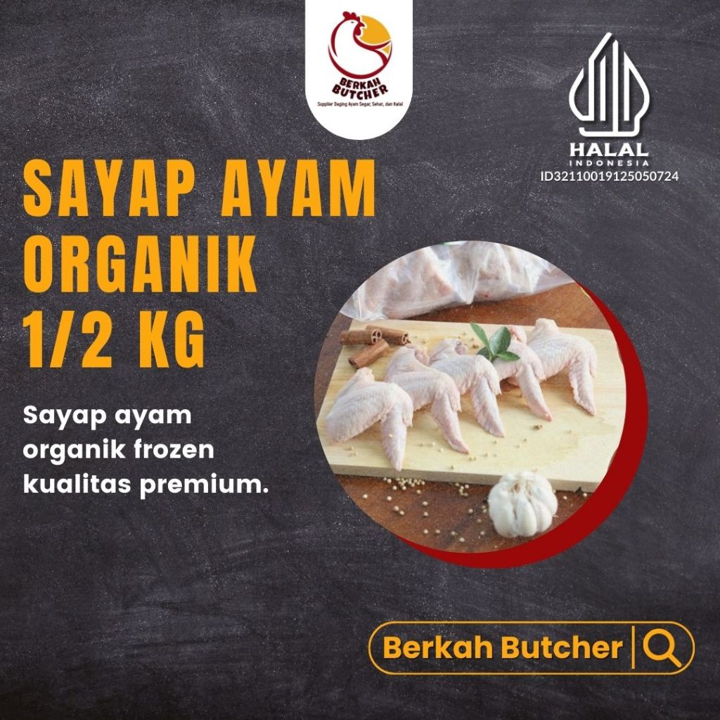 

Sayap Ayam Organik - Berkah Butcher