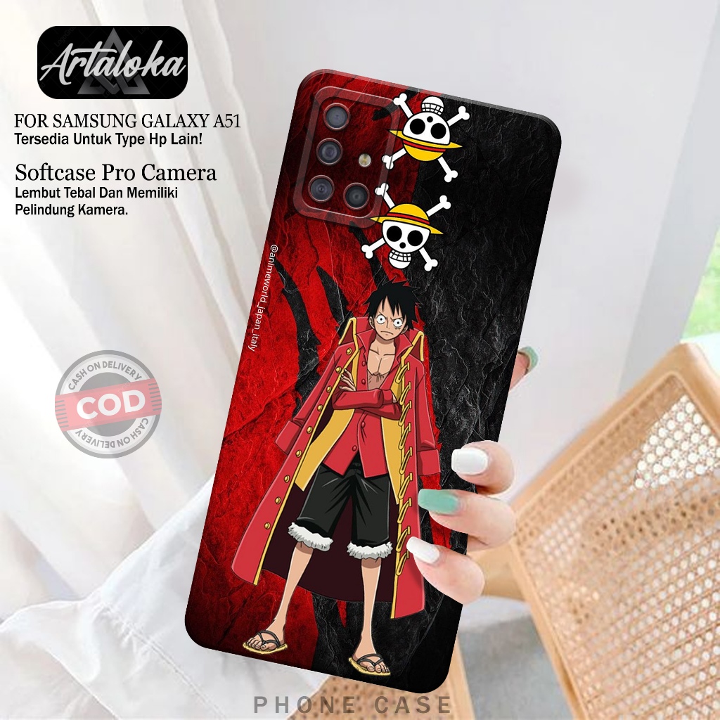 Softcase Hp Samsung Galaxy A51 Fashion Case Anime Case Samsung Galaxy A51 Silikon TPU Pro Camera Cas