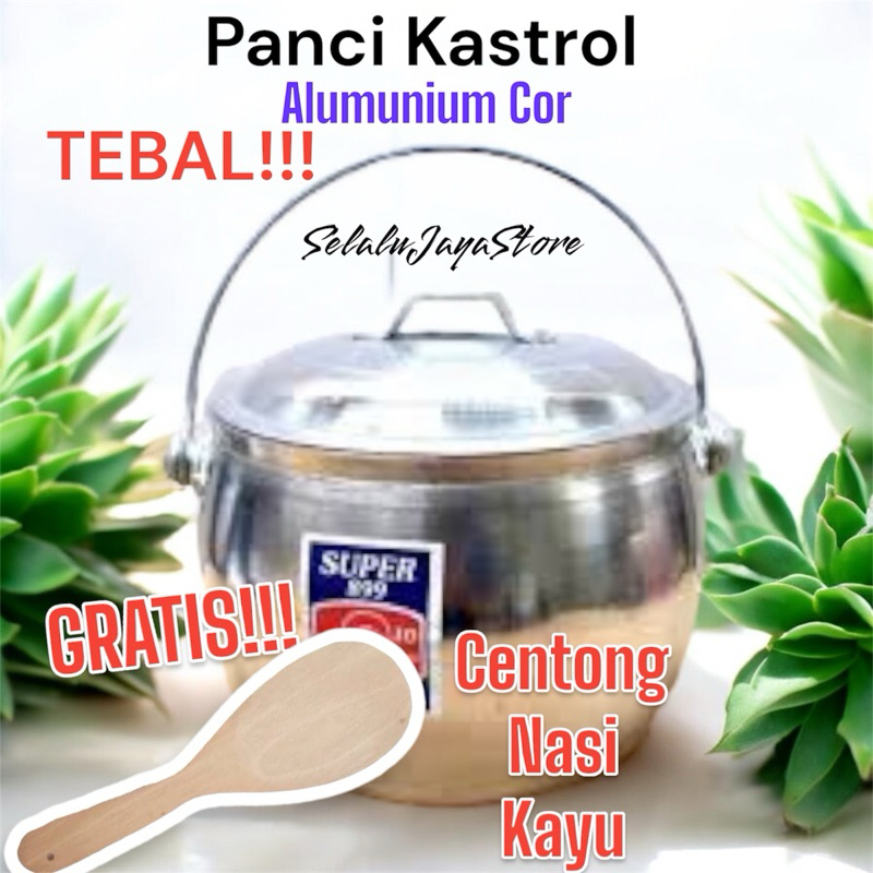 PANCI KASTROL / PANCI NASI LIWET / Panci PRIUK BAHAN COR TEBAL