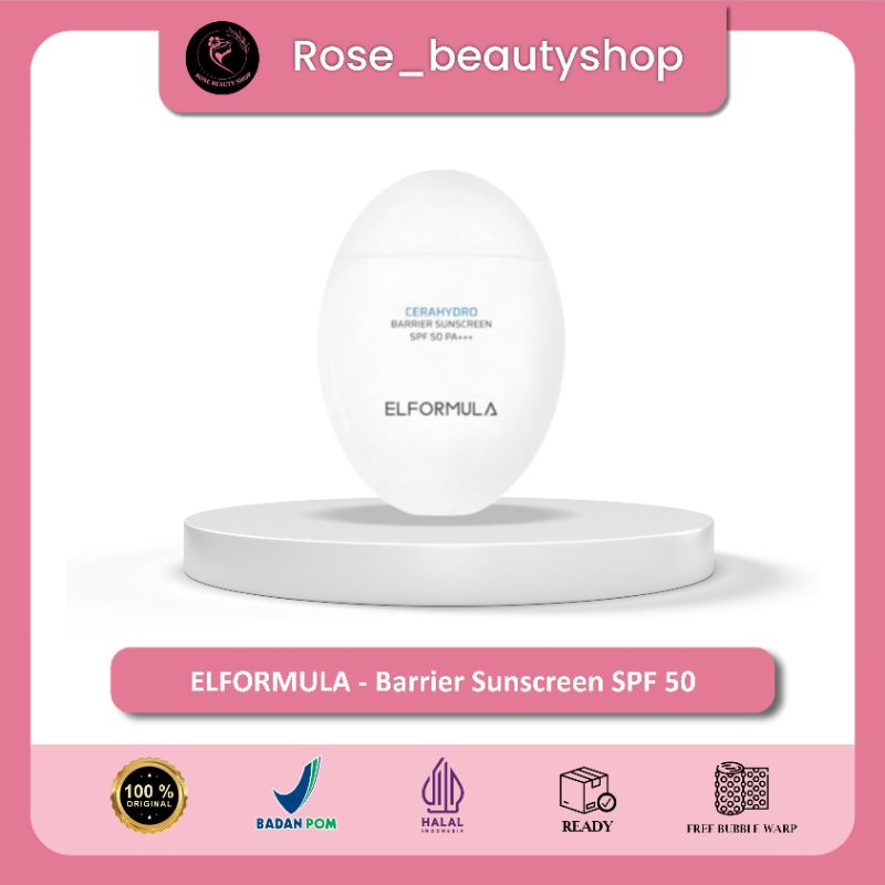 ELFORMULA CeraHydro Barrier Sunscreen SPF 50 PA+++ - Sunscreen ELFORMULA - Sunblock Wajah
