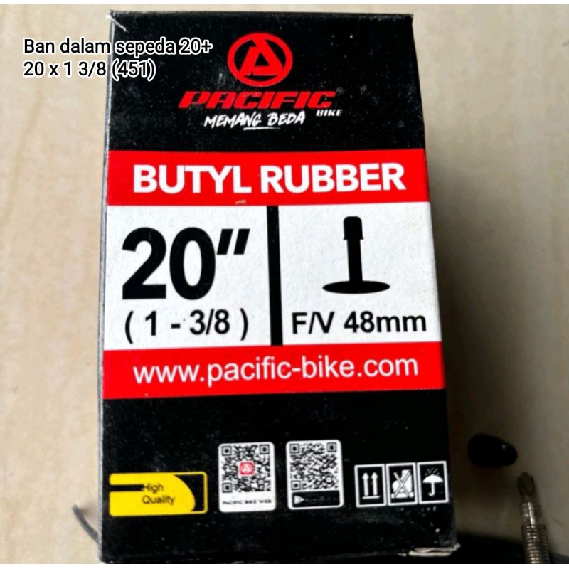 Ban Dalam Sepeda 20+ Ban Dalam 20 x 1 3/8 (451)