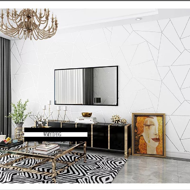 WALLPAPER STIKER DINDING KRAMIK POLOS PUTIH