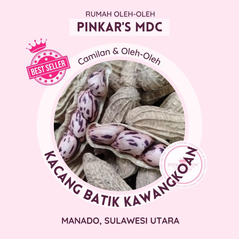 

PINKAR'S MDC - KACANG BATIK BLASTER SANGRAI TORE RENYAH MURAH ASLI KAWANGKOAN CAMILAN DAN OLEH-OLEH KHAS MINAHASA MANADO