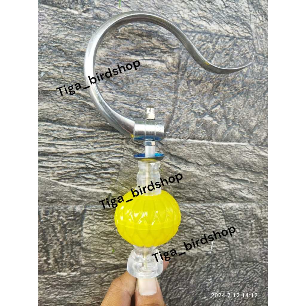 Gantungan Lipat Bulat Plus Pion Bening Lampion Warna Gantungan Sangkar Kandang Burung Kacer Kenari C