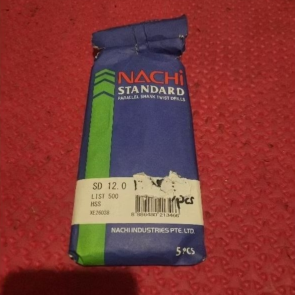 mata bor besi nachi 12.0 mm mata bor hss nachi 12mm  12 mm