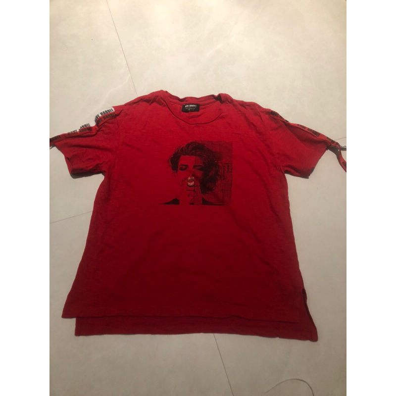 Rave Habbit - Kaos Atasan Wanita Merah