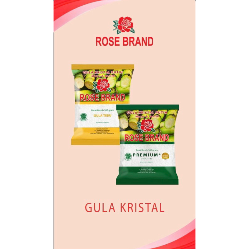 

GULA PASIR 1 KG ROSE BRAND KUNING / HIJAU GULA ASLI TERBUAT DARI TEBU YANG DIRAWAT SEPERTI ANAK SENDIRI