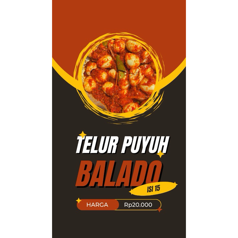 

TELUR PUYUH BALADO PEDAS