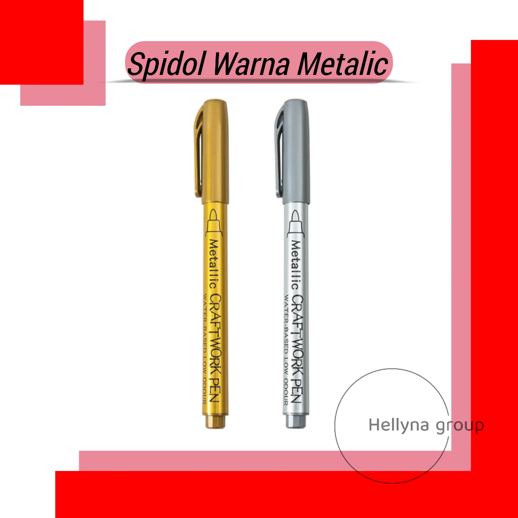 

Spidol Warna Emas / Spidol Emas / Spidol Silver / Tinta Metalik Emas / Silver murah berkualitas