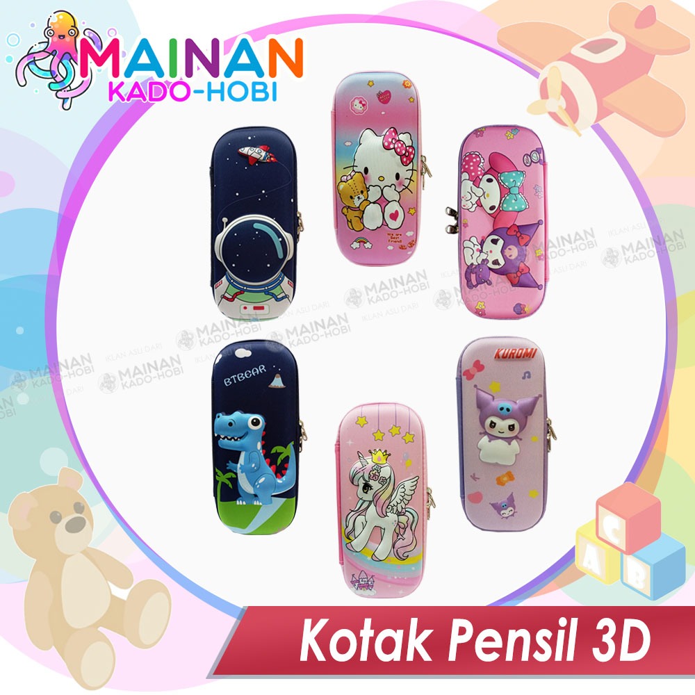 

ALAT TULIS KOTAK PENSIL 3D PENCIL CASE 3 DIMENSI KARAKTER KUROMI DINO SANRIO CINNAMOROLL MELODY