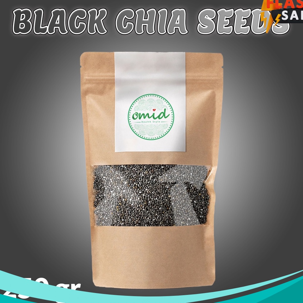 

MAKSIMAL 25 gr Organic Black Chia Seeds Biji Chia Hitam Organik