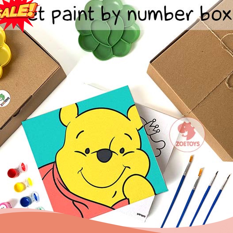 

DASYAT Zoetoys Paket Lengkap Paint by Number Box Easter Ramadhan Custom Numbers Children Canvas 2x2 Painting Set Kanvas Pallet Kuas Anak Kit Princess Unicorn Toy Story Pooh Pokemon Mario Anya Space Paskah Activity Peralatan Melukis Cari Bingkisan