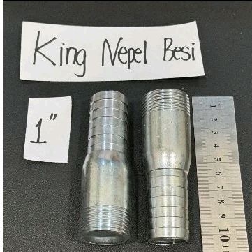 king nepel 1" king nipple 1 inchi sambungan pipa besi drat luar galvanis 25mm sambungan pom connecti