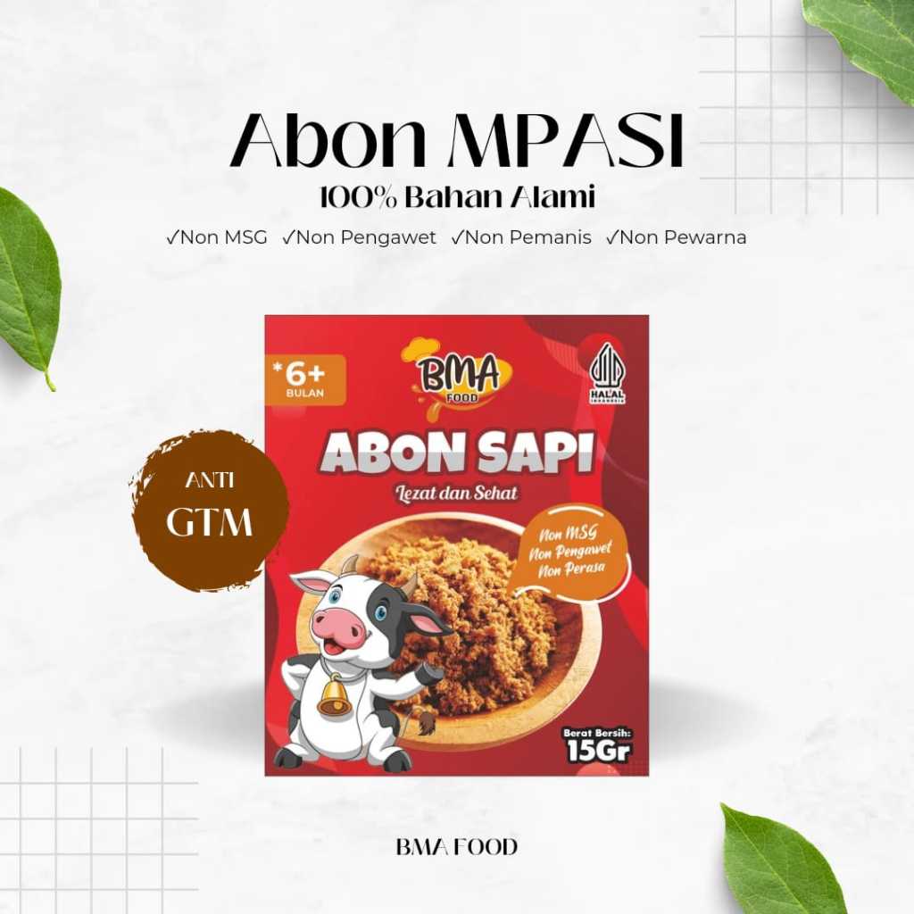 

Abon MPASI Abon Sapi 15 gr Non MSG by BMA Food