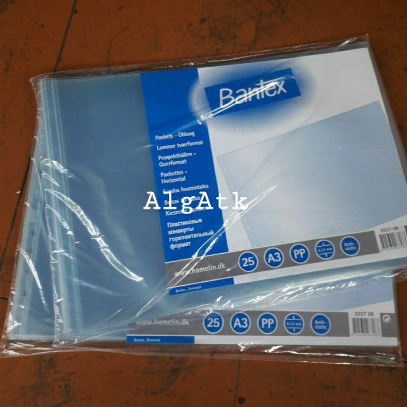 

Sheet Protector(Plastik Binder)A3 Landscape bantex 0.12mm