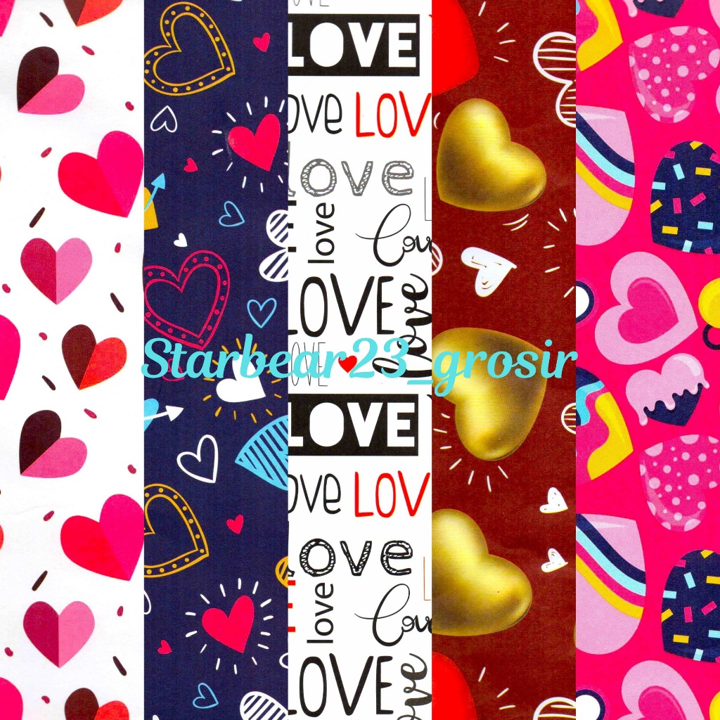 

Kertas kado Jumbo Love Sansanwawa