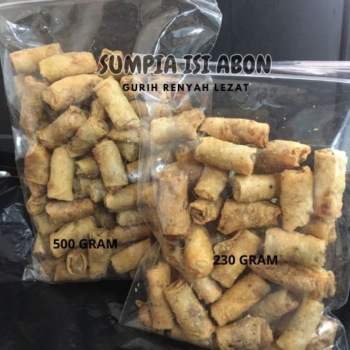 

SUMPIA ISI ABON 230GR DAN 500GR / LUMPIA ABON SPECIAL - INSTANT DAN SAMEDAY