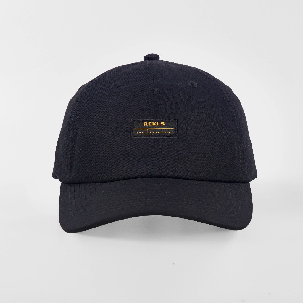 RCKLS Polo Cap Pure Gold Black - Black Topi Pria