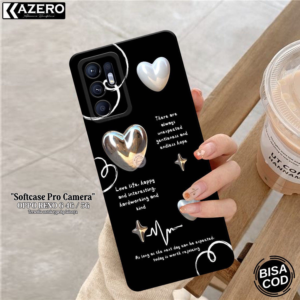 Kesing OPPO RENO 6 4G / 5G Fashion Case Aesthetic Softcase OPPO RENO 6 4G / 5G Silikon Pro Camera Ca