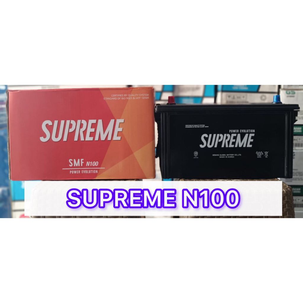 Aki kering  n100 12v 100ah supreme 95e41r 95e41r