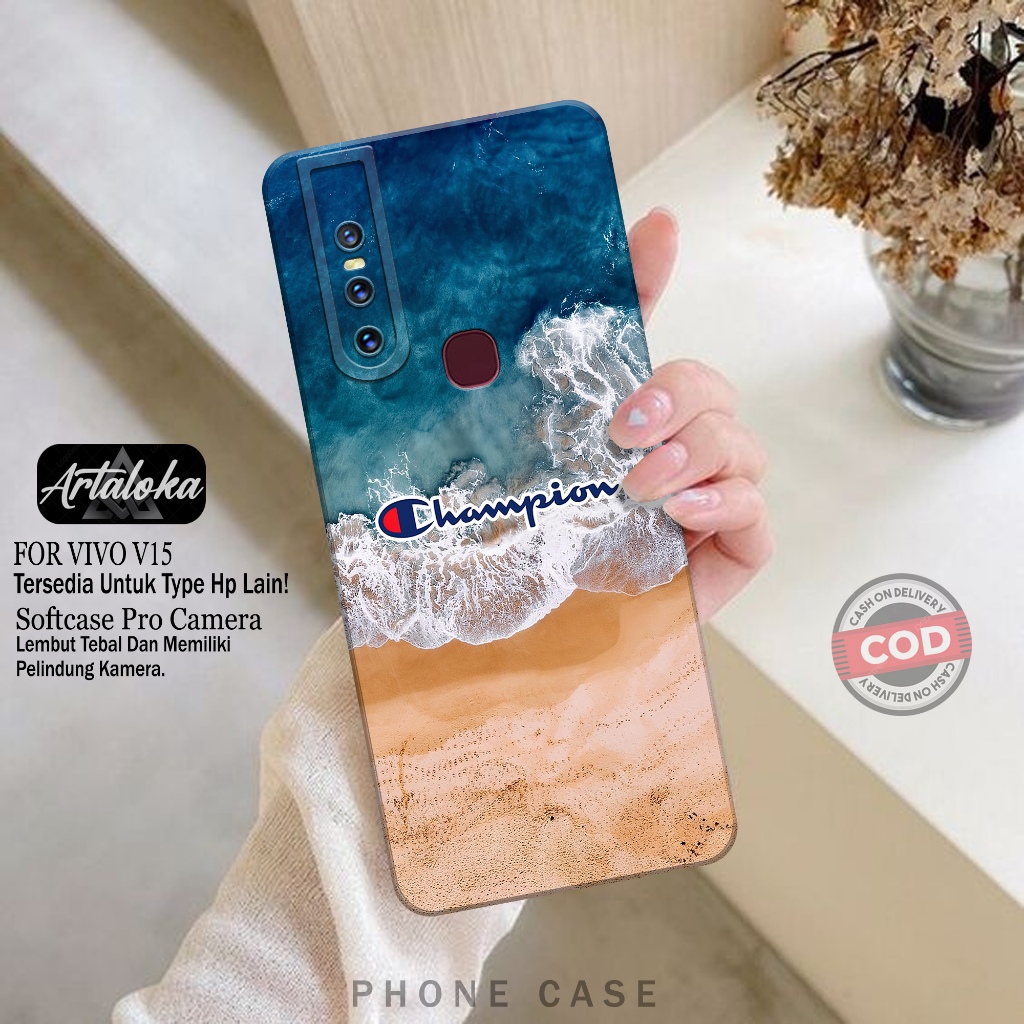 Softcase Hp VIVO V15 Fashion Case Branded Case VIVO V15 Silikon TPU Pro Camera Casing VIVO V15 Cover