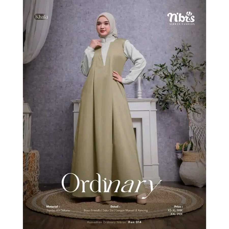 RON 014 KHAKI GAMIS NIBRAS TERBARU TERMURAH 2024