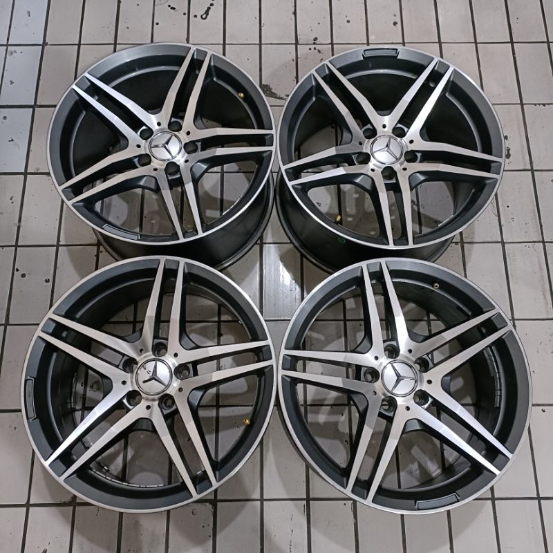 Velg Mobil Second AMG Rostock Ring 18 Lebar 8.5/9.5 pcd 5x112 Et35