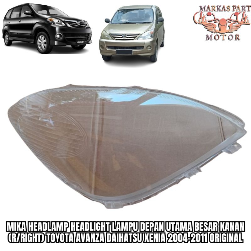 Mika Headlamp Headlight Lampu Depan Utama Besar Kanan (R/Right) Toyota Avanza Daihatsu Xenia 2004-20