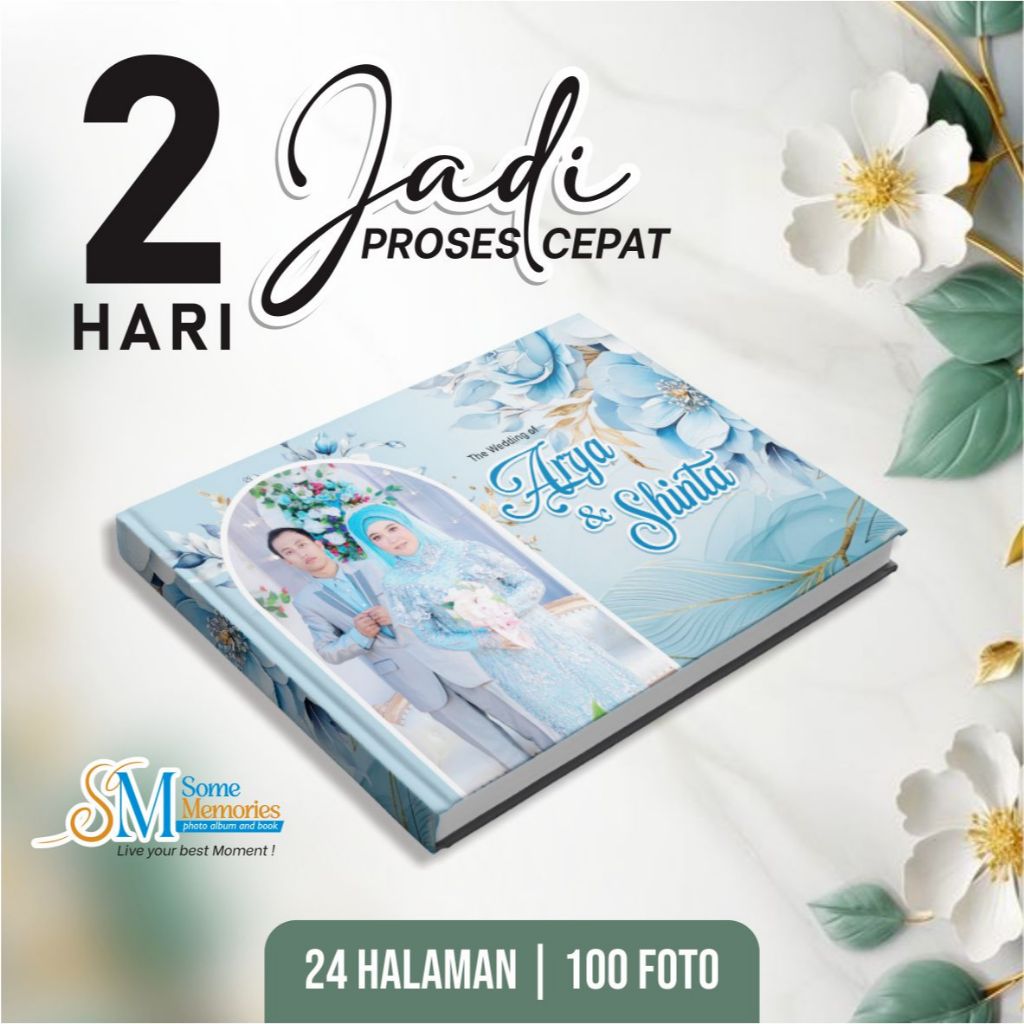 VITA_ WEDDING PHOTOBOOK HARDCOVER ALBUM FOTO CUSTOME MAGAZINE 24 HALAMAN 100 FOTO SIZE 20 X 30 CM