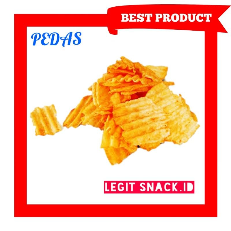 

Keripik Singkong Balado Pedas 500 Gram / Kripik Singkong Pedes / Cassava Chips