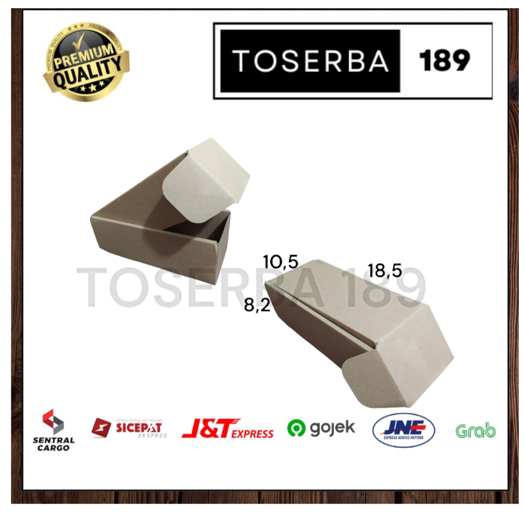 

kardus packing diecut/box pizza uk 10,5x18,5x8,2 earlock