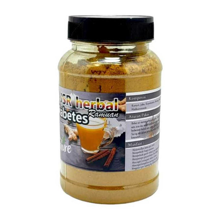 

Herbal JSR Diabetes / Jamu mengatasi Gula darah 150gram / Jamu herbal kencing manis JSR Zaidul Akbar