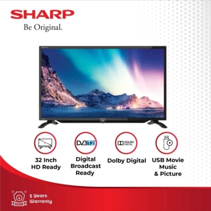 Tv sharp 32 inch Digital / Sharp AQUOS LED TV 32 inch 2T-C32gd1500i Digital