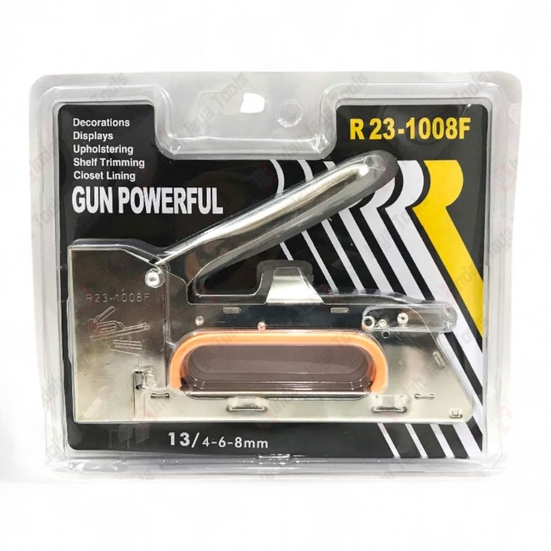 

POWERFUL Gun Staples R23-1008F | Staples Gun | Tembakan Staples