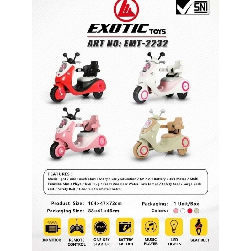 Vespa Aki Anak Remote Exotic EMT-2232