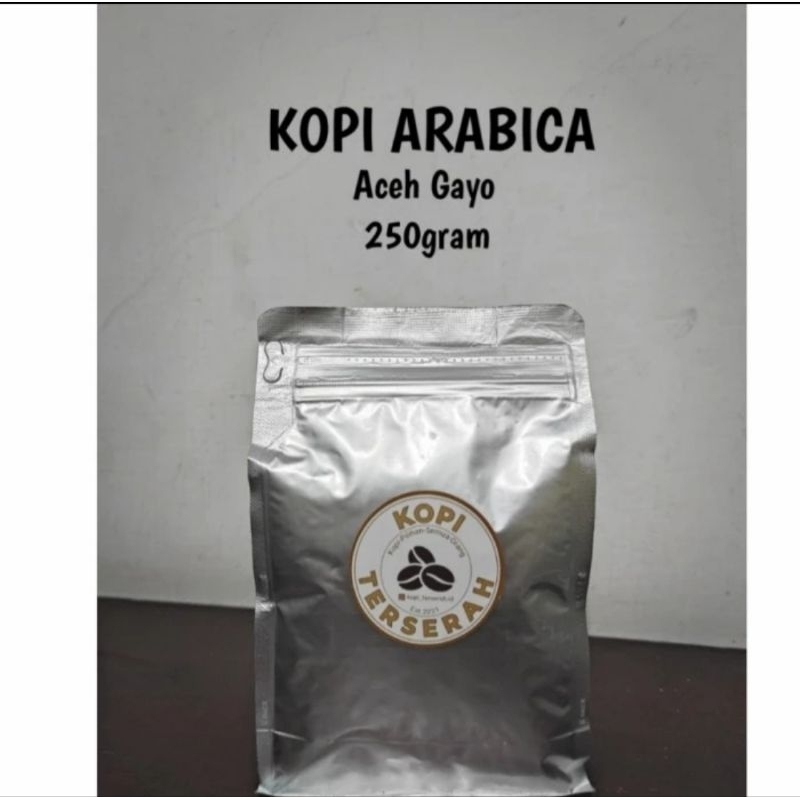 

Bubuk Kopi Arabika 100% Aceh Gayo 250Gram