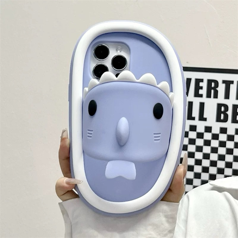 CASE CASING HP IPHONE LUCU SENDAL HIU BIRU UNIK [BACA DESK]