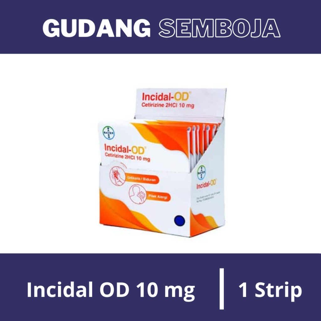 Incidal Strip Isi 4 Tablet / Obat Gatal Biduran